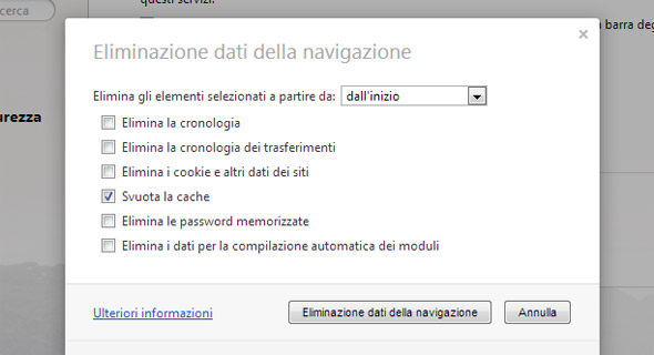 Come si svuota la cache? Perchè i browser web la utilizzano?