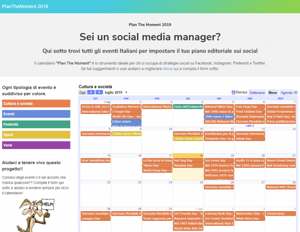 Il Calendario Social Per Il Tuo Piano Editoriale Xodus New Media calendario editoriale social 2020